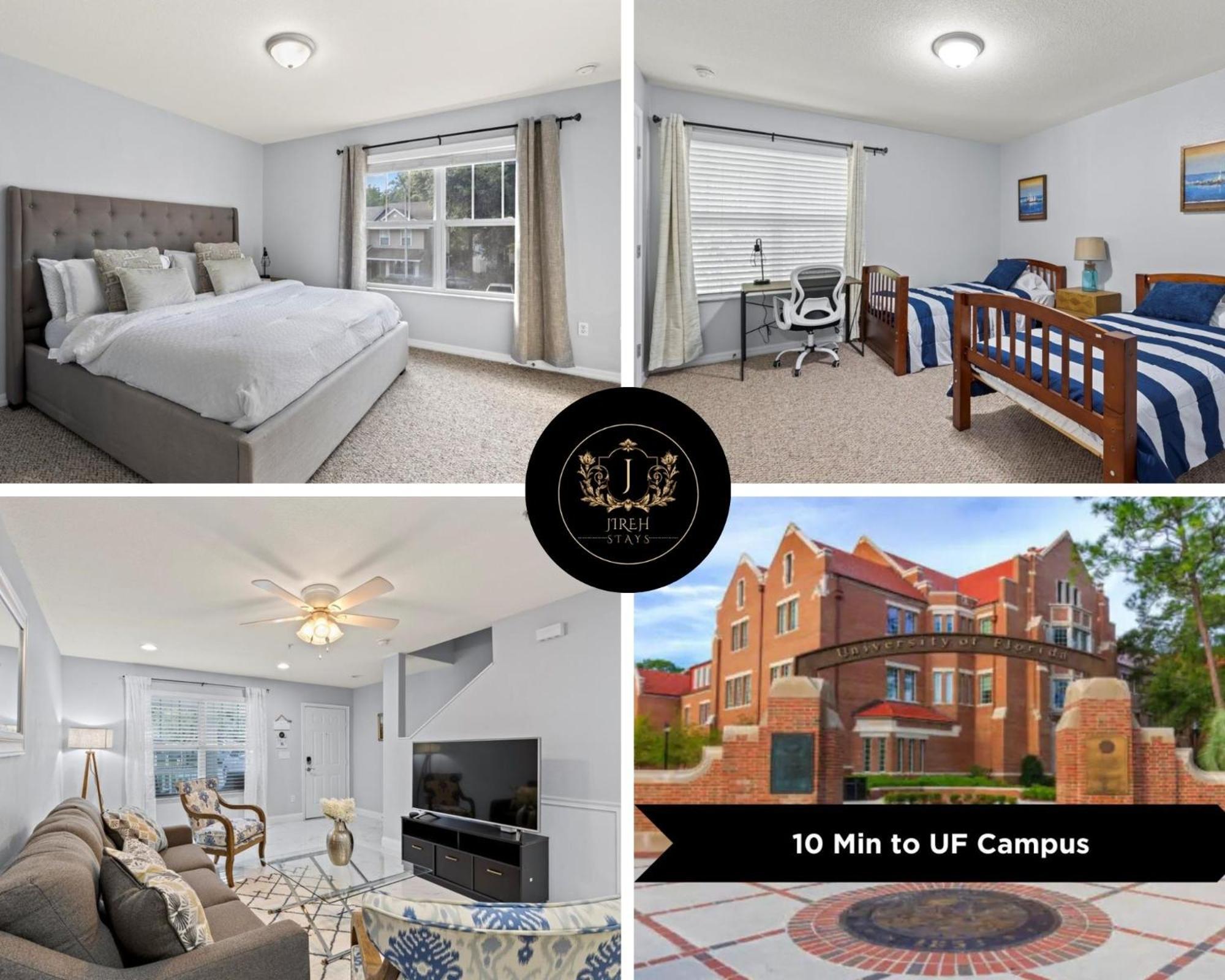 King Bed Cozy Townhouse 10 Min From Uf Villa Gainesville Exterior photo